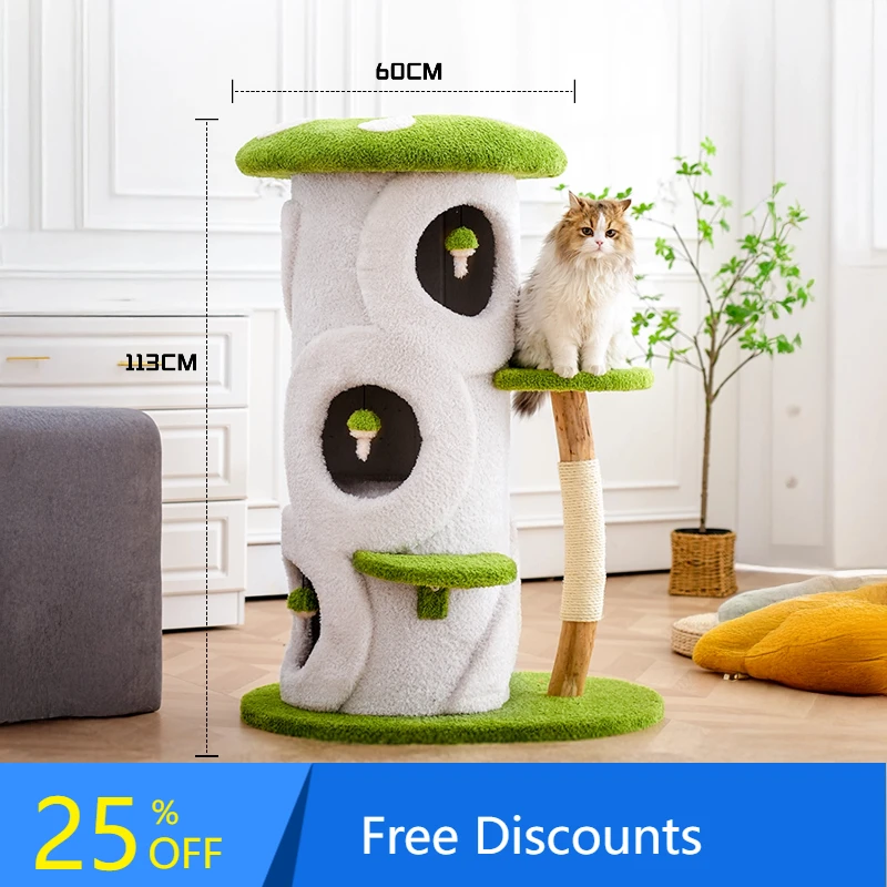 XL Cat Climbing Frame Cat House Cat Tree Integrated All-Season Multi-Layer Family Space-Saving