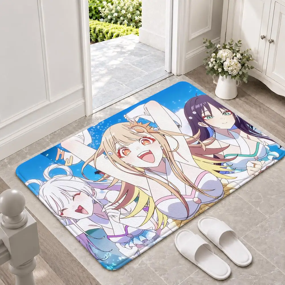 art Cosmic Princess Kaguya Floor Mat Doormat Non-Slip Floor Mat Rug for Bathroom Kitchen Entryway Indoor Outdoor Home Decor