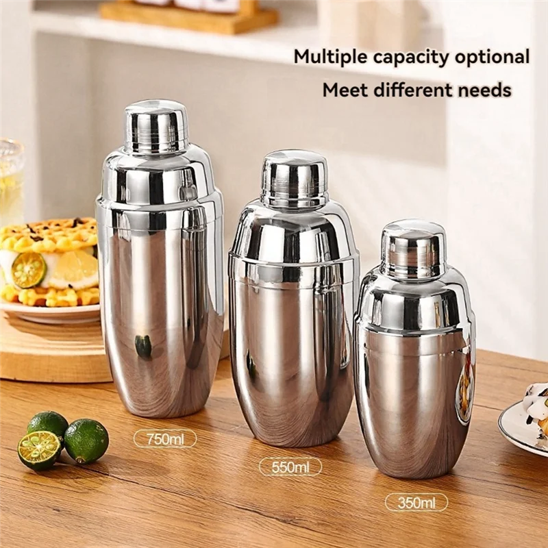 

ABGE-Stainless Steel Shaker European Style Non-Magnetic Fancy Cocktail Shaker Hand Shaker Bar Supplies