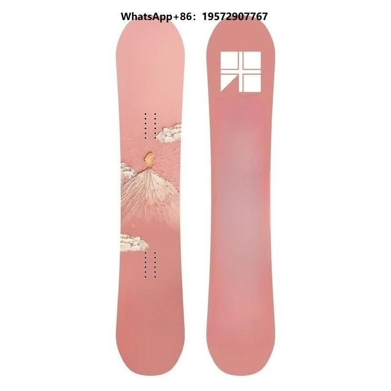 Freestyle Ski Board-145cm All Mountain Snowboard with Sintered Base and Wood Core