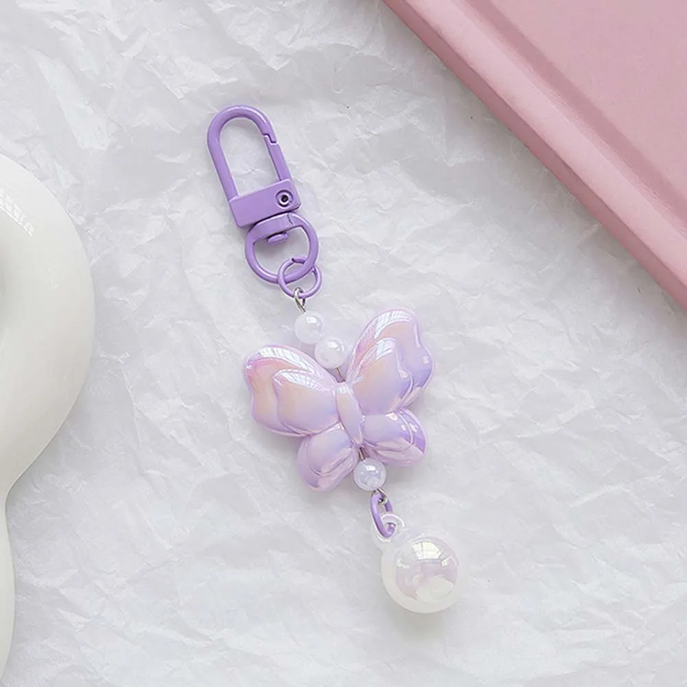 Colorful Accessory For Bags Accessory 10*4*2cm 3D Butterfly Keychain Charming Key Holder Colorful Keychain Options