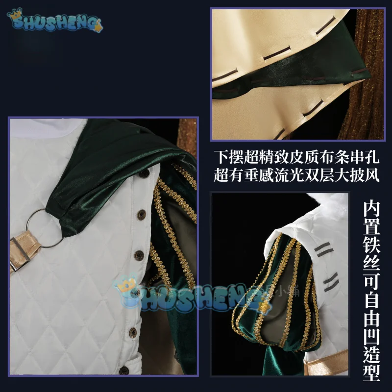 Identity V Knight Косплей Костюм Парик Униформа Ричард Стерлинговые Очки Roy Ramit Хэллоуин Вечеринка для Женщин Мужчин Карнавал Cos Опора