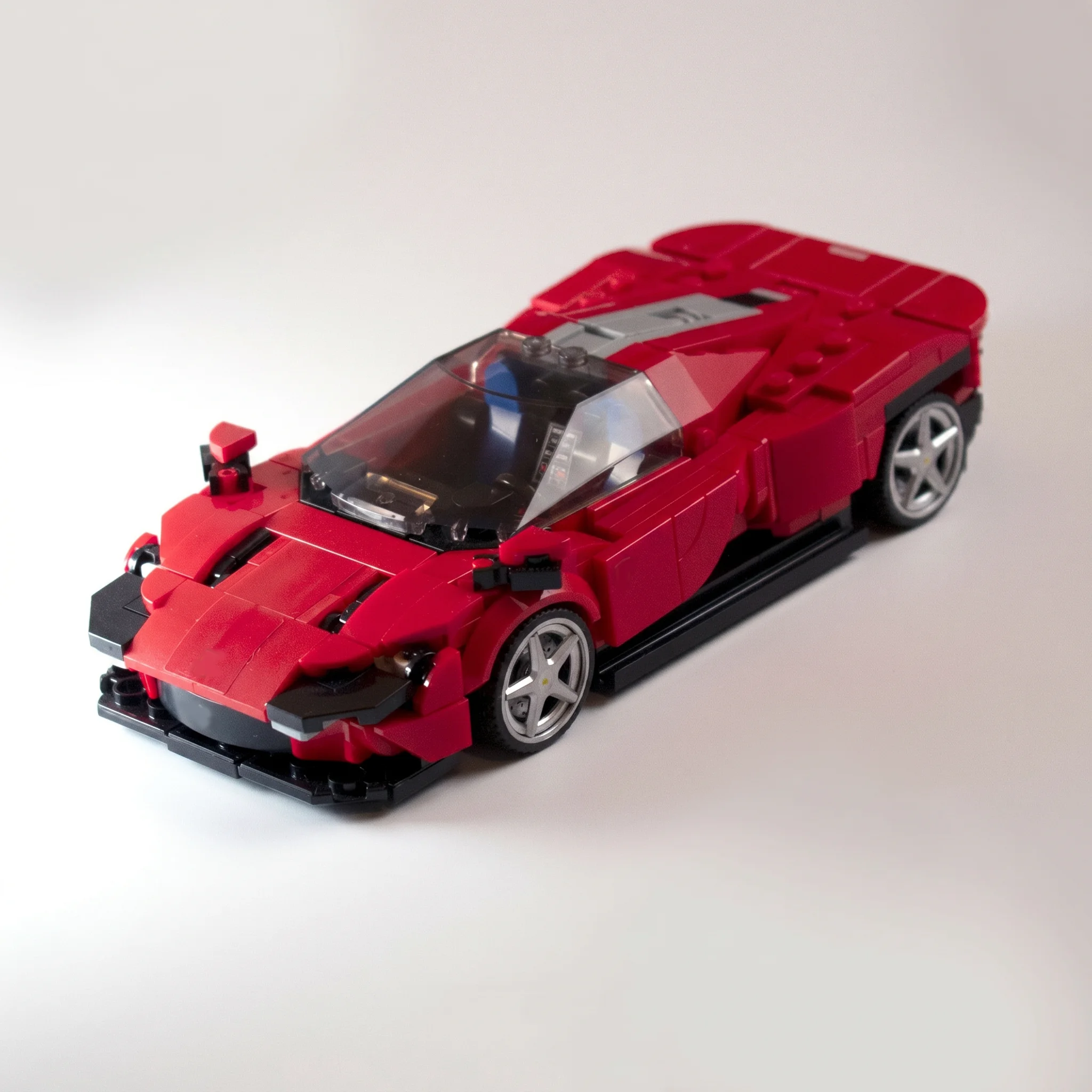 PolaDeer 459PCS MOC sports car Daytona SP3 - Red champion racing Building Blocks toy Assembly Model brick Children's birthday gi