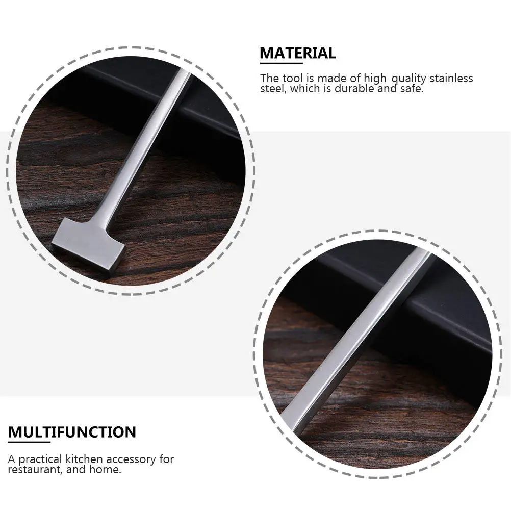 1Pcs Stainless Steel Eel Spike Premium T Shaped Fish Killing Nail Kitchen Tool Home Use Premium Eel Spike T Shaped Fish Nail