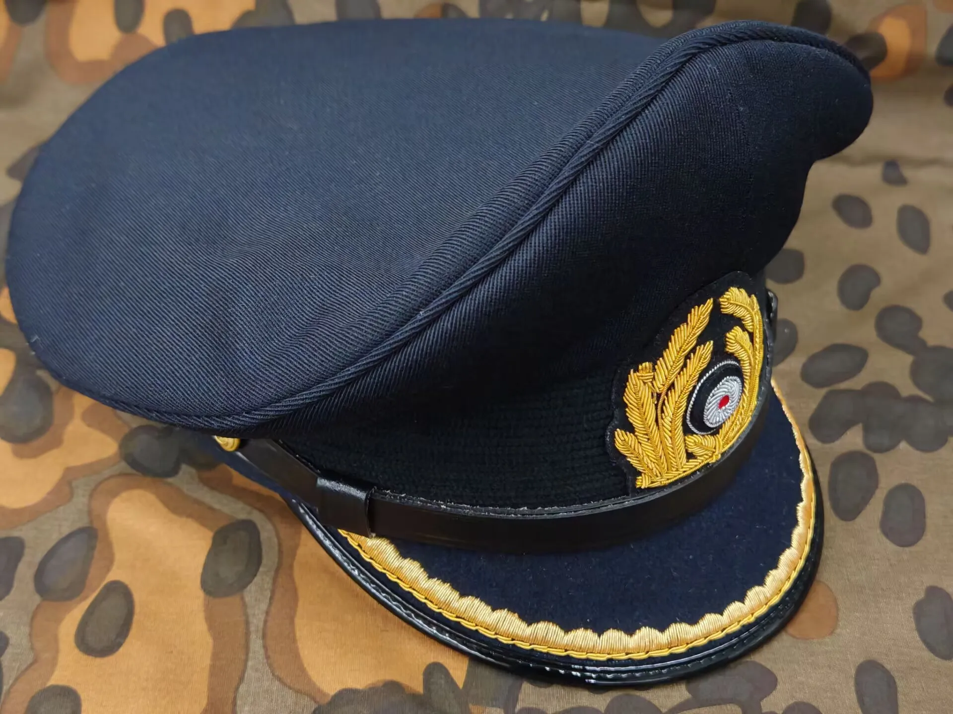E.M.D  .WW2 Navy Gabardine Fabric  Naval Service Cap
