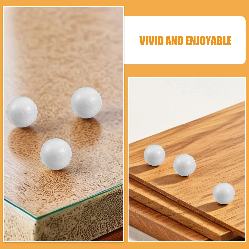 50 قطعة كرات رغوة البوليسترين الصلبة مستديرة لتقوم بها بنفسك لوازم الحرفية لم تنته الكتابة على الجدران الحلي للمشروعات المدرسية المنزلية