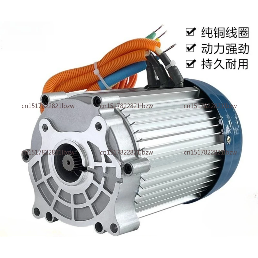 Elektrofahrzeug 15kW 20kW 72V Fünfloch 18-Zahn Bürstenloser Gleichstrommotor