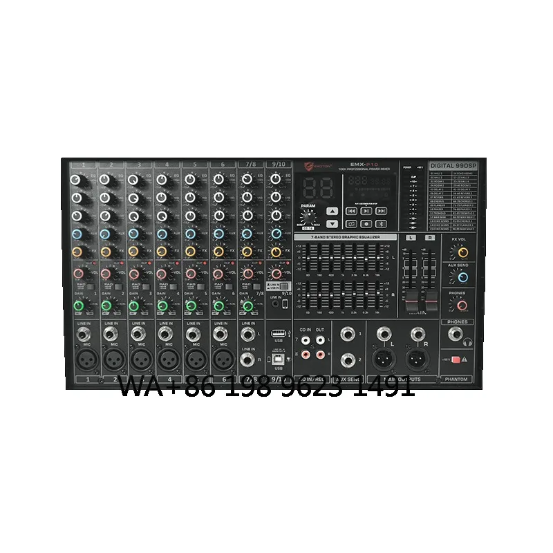 12 Inch 4Ω 93dB 100W RMS Passive PA Speaker With Audio Mixer Professional Stage Audio For Event Performance