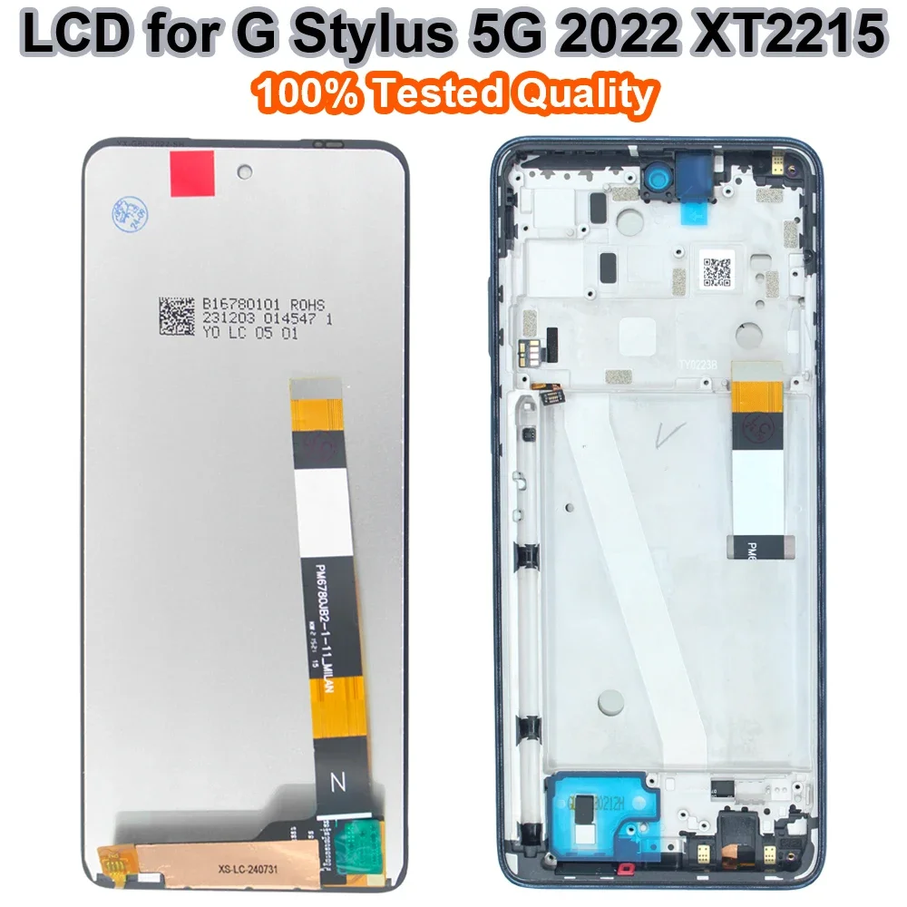 New for Motorola Moto G Stylus 5G 2022 XT2215-1 LCD Display Touch Screen Digitizer Replacement for Moto G Stylus 5G 2023 XT2315