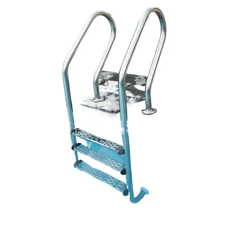 304 Stainless Steel Swimming Pool Handrail Ladder, Thickened Tread Staircase for Pool Water Access
