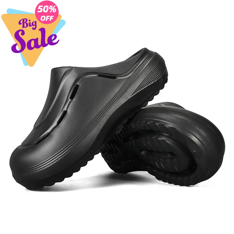 

Outdoor Casual Men Sandals EVA Women Slippers Couple Comfortable Soft Home Shoes Non-slip Garden Shoes Lightweight Beach Shoes