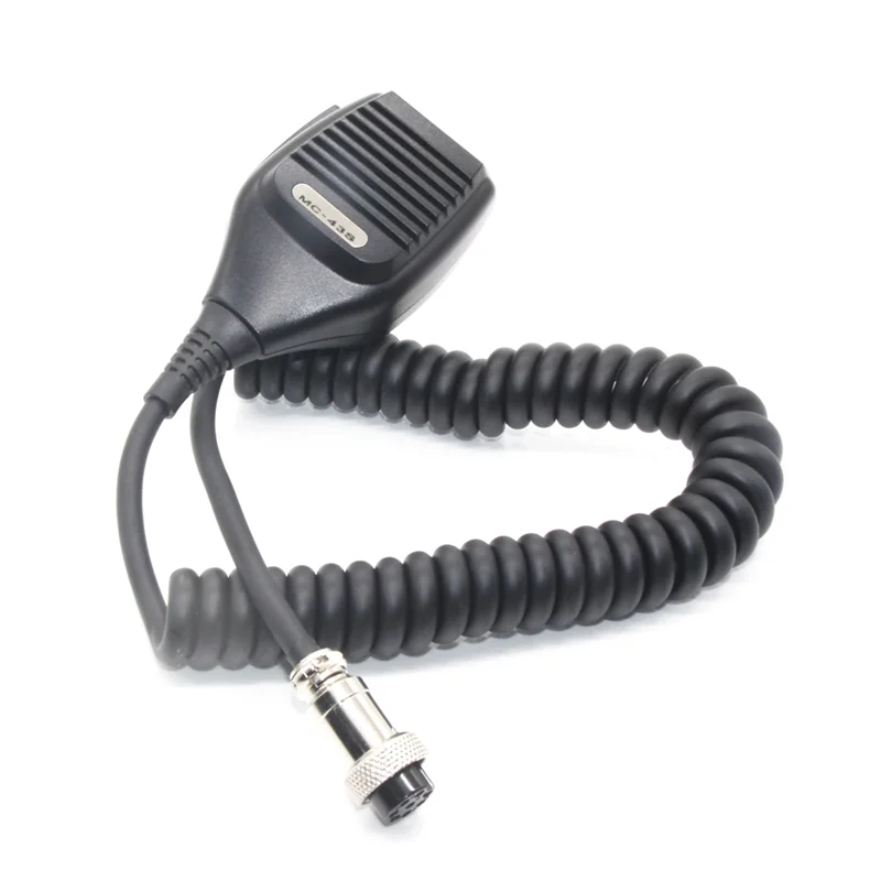 

Ручной микрофон с динамиком MC-43S, круглый 8-контактный для Kenwood, двусторонняя радиосвязь, рация TS-480HX TM-231 K