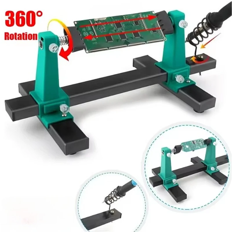 Adjustable PCB Holder 360 ° Rotation Printed Circuit Board Jig Soldering Assembly Stand Clamp Repair Tools