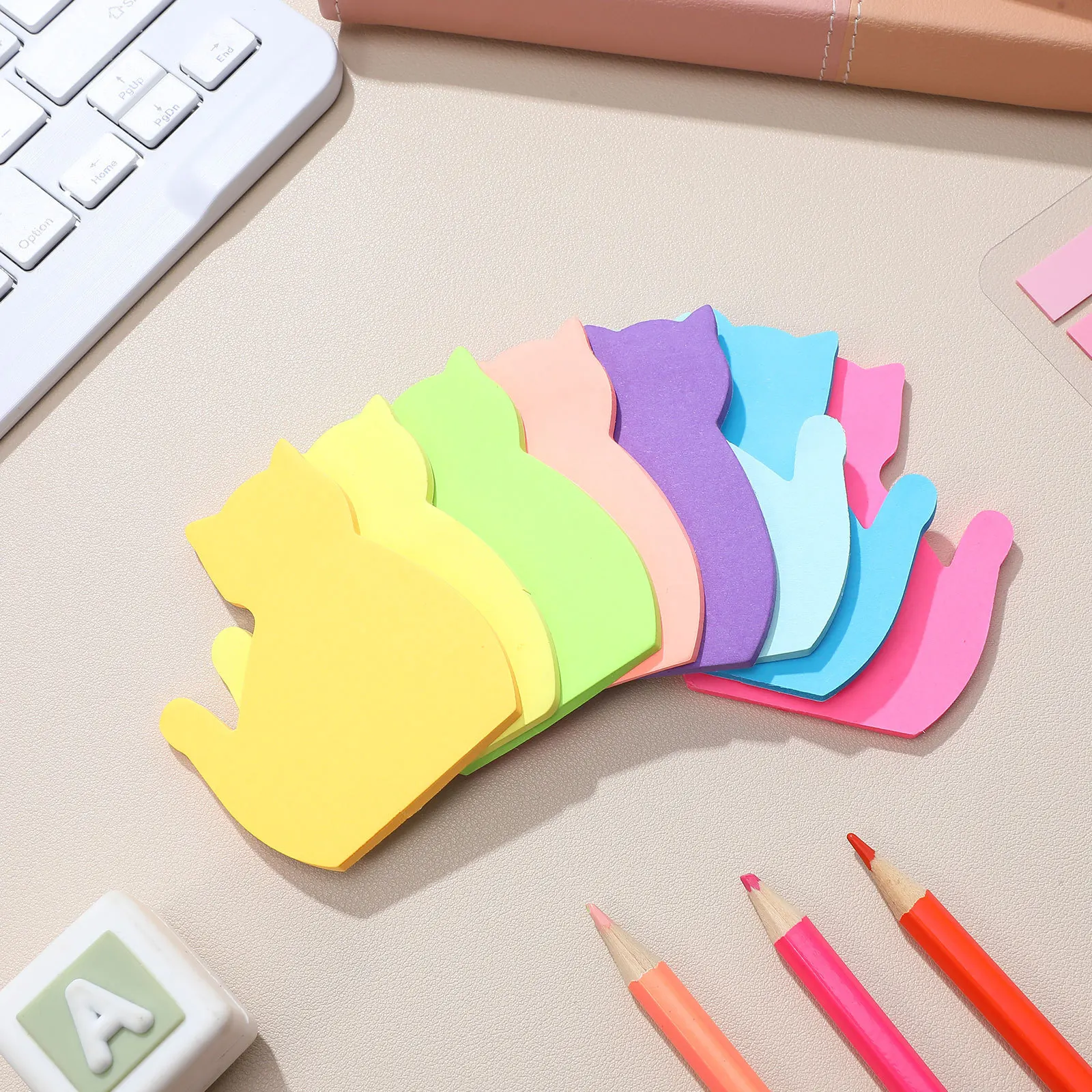 8 قطعة لوحات مذكرة 30 ورقة: ملاحظات ذاتية اللصق لمستلزمات القرطاسية اللطيفة مكتب المفكرة الفصول الدراسية ديكور مكتب الملحقات #3