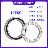 10PCS 679ZZ 2RS 6700 10x15x4 6701 bearing 6702 6703 6704 6705 63705 25x32x7 blue 2rs ZZ  Ultra thin Deep Groove Ball Bearing