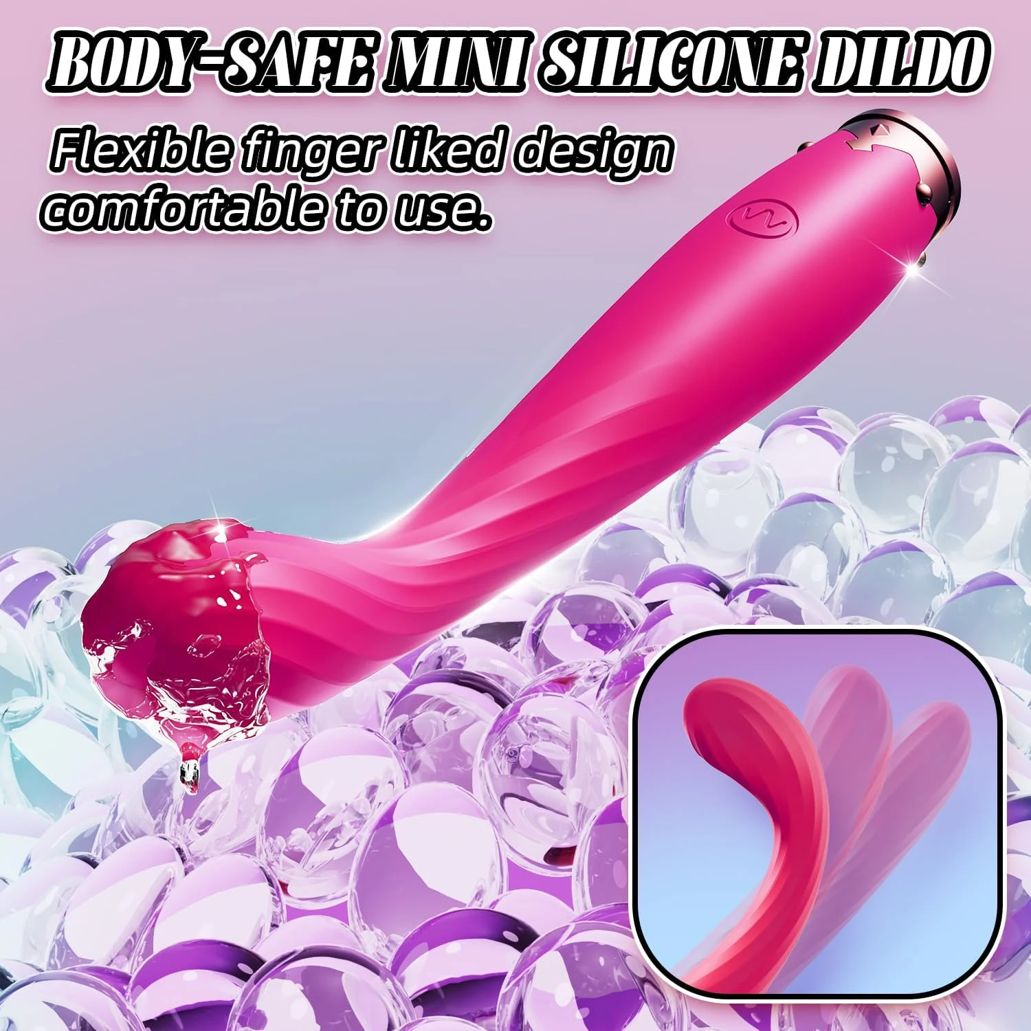 Clitoral G Spot Vibrator Clitoral Nipple Stimulator Finger Bullet Vibrators Waterproof Strapless on Dildo Anal Toys for Couple view 3