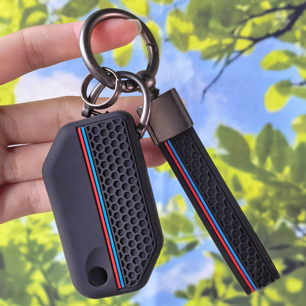 Honeycomb Texture Key Sleeve With Keychain For BMW R1250GS R1200GS C400GT F750GS F850GS R1200RS R1200RT Motorbike Key Holder