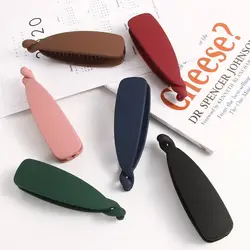 Hairpins Hair Accessories Frosted Solid Color Banana Clip Hair Claws Ponytail Holder Hair Clips