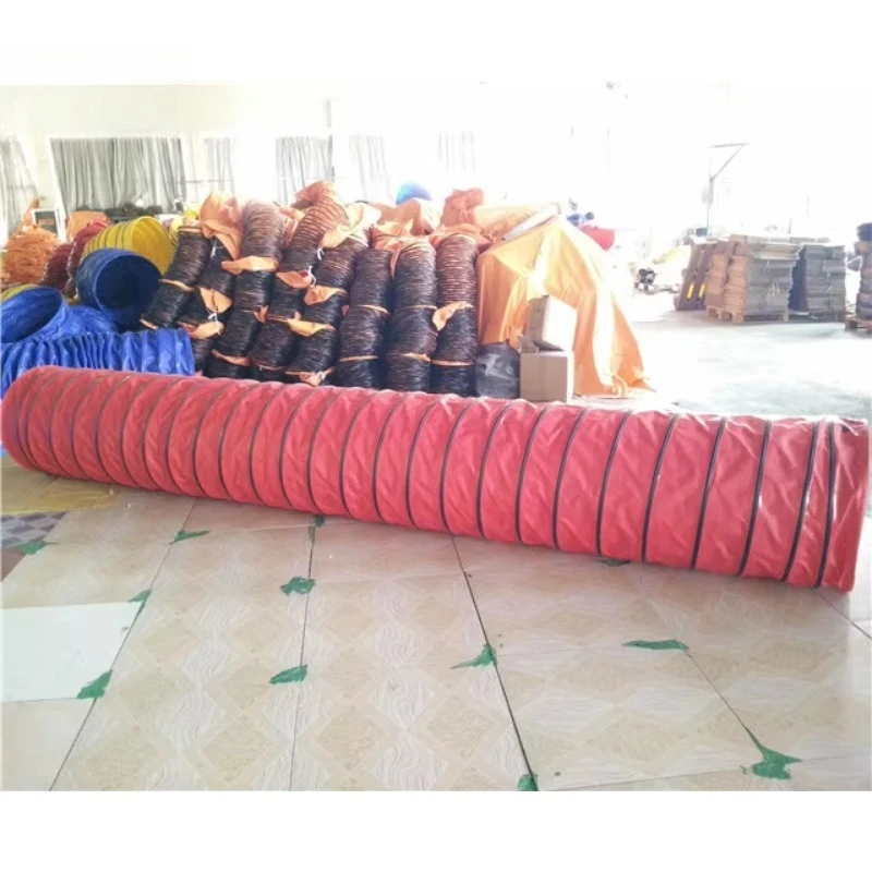 Pet training product quality 0.55mm thickness non-slip red yellow blue outdoor training equipment dog agility tunnel