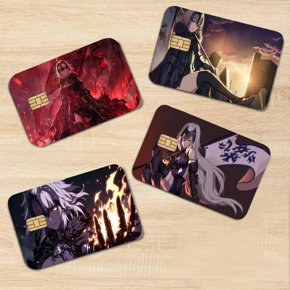 Jeanne Alter Anime Fate Grand Order Credit Card Sticker Waterproof PVC Skin Cover For Debit Bank Card, Removable Card Decal Wrap