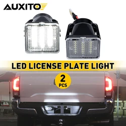 AUXITO 2Pcs 라이센스 플레이트 라이트 12V LED 번호 신호등 도요타 타코마 툰드라 2016 2017 2018 2019 2020 2021 액세서리