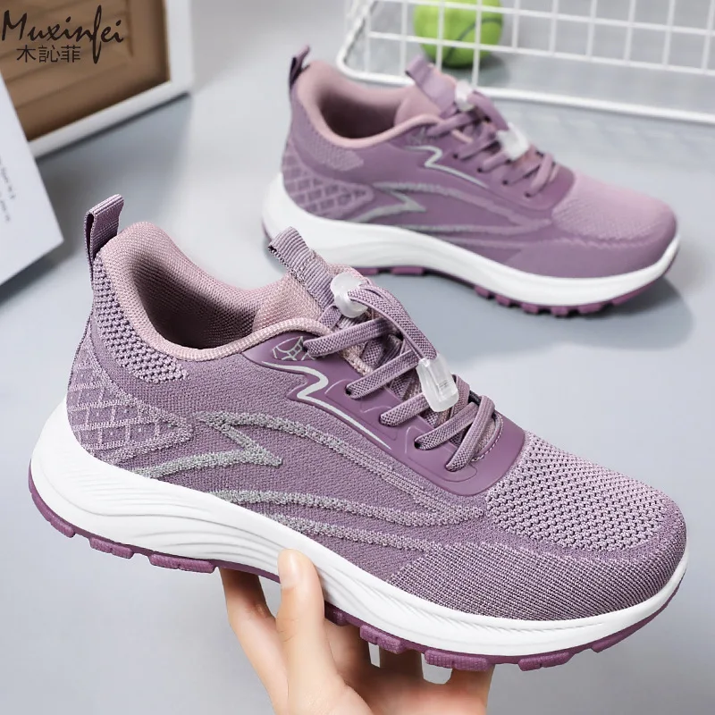 

2025 Spring Women's Casual Sports Shoes Breathable and Comfortable Outdoor High Quality Single Shoes Trendy Women's Shoes