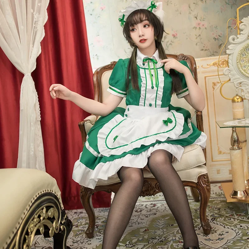 Mädchen niedlich süße Prinzessin Kleid japanischen Anime Leben in einer anderen Welt Coffeeshop Kellnerin Magd Cosplay Kostüm 5xl