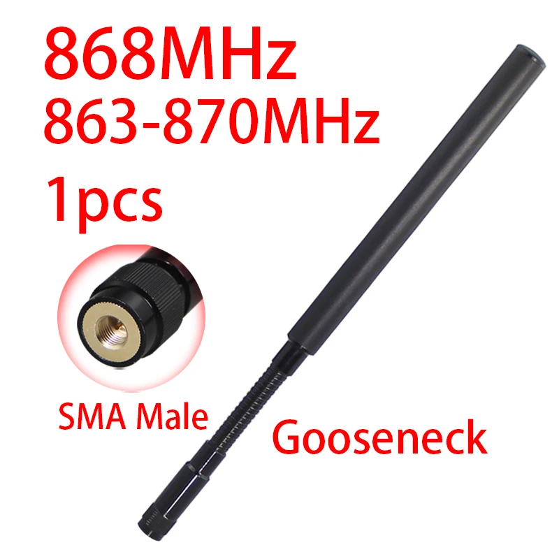 LoRa 868MHz 915MHz Tactical Goose Neck Antenna for Meshtastic Individual Soldier Handheld Terminal Carrying Anti-Collision