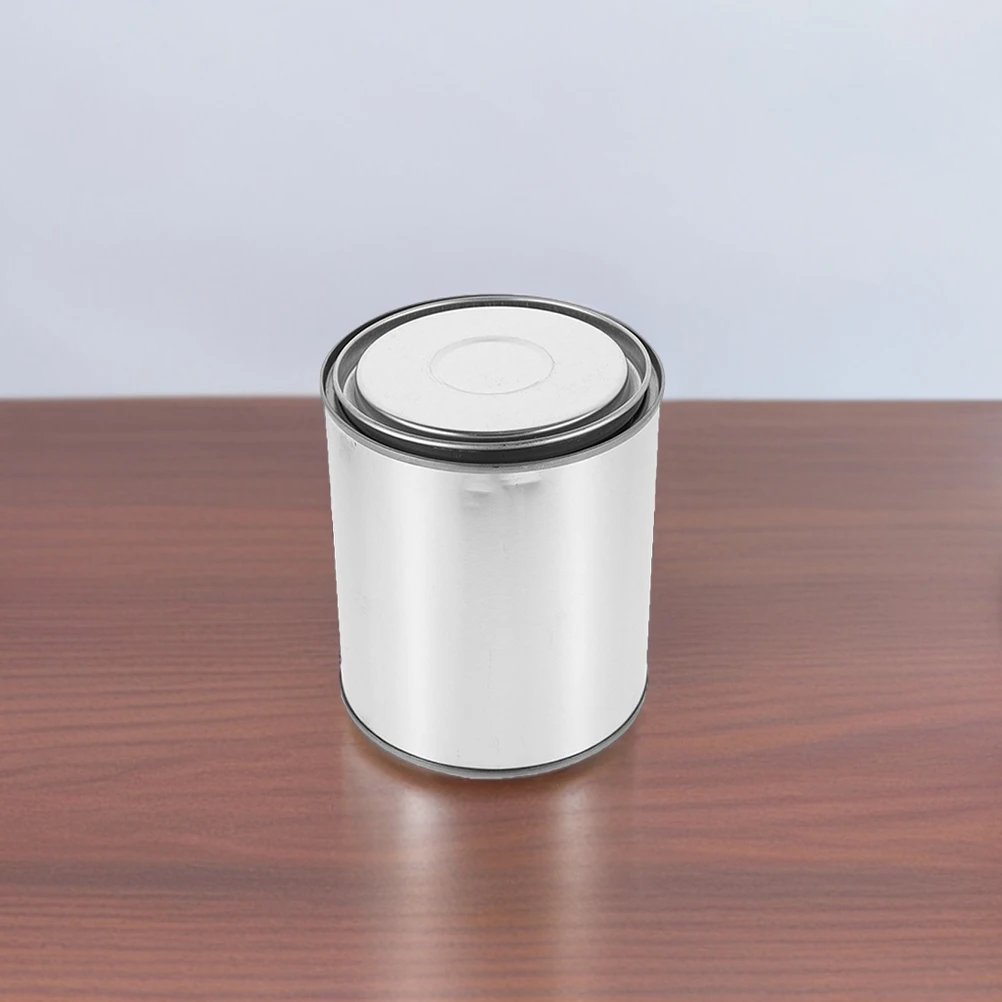 

2pcs Sealed Paint Bucket Empty Metal Cans with Lids for Oil Sampling Leak Proof Round Iron Storage Can Used in Lab Factory