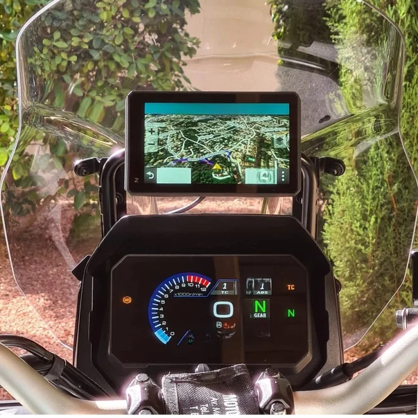 New Motorcycle Universal GPS Holder Mount Navigation Bracket For BMW F800GS NX400 CB500X 450MT Versys650 XL750 Fit 12MM 22MM