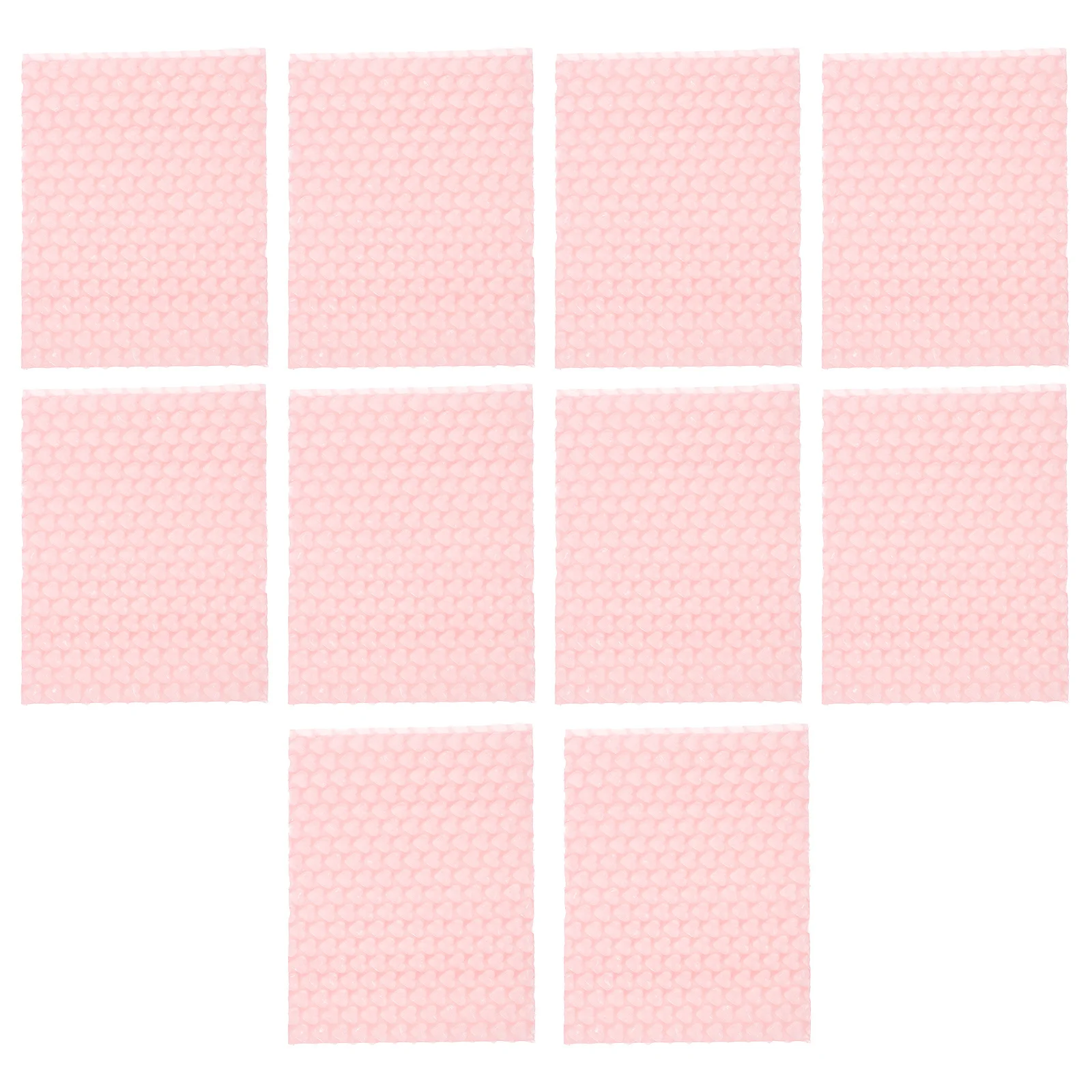 10Pcs Pink Bubble Mailers Heart Design Shockproof Padded Envelopes for Small Business Shipping and Packaging Bubble
