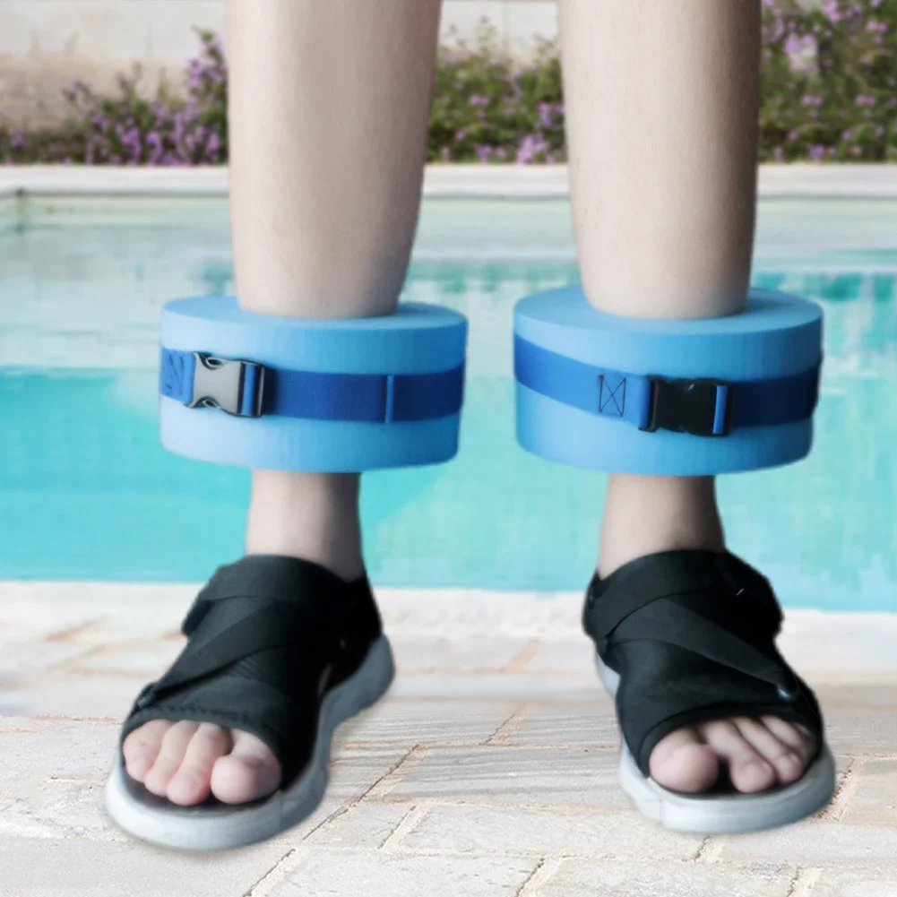 1/2 قطعة الأصفاد المائية السباحة مع الإفراج السريع مشبك التمارين الرياضية المائية تعويم حلقة السباحة تعويم الدائري للسباحة اللياقة البدنية التدريب #3