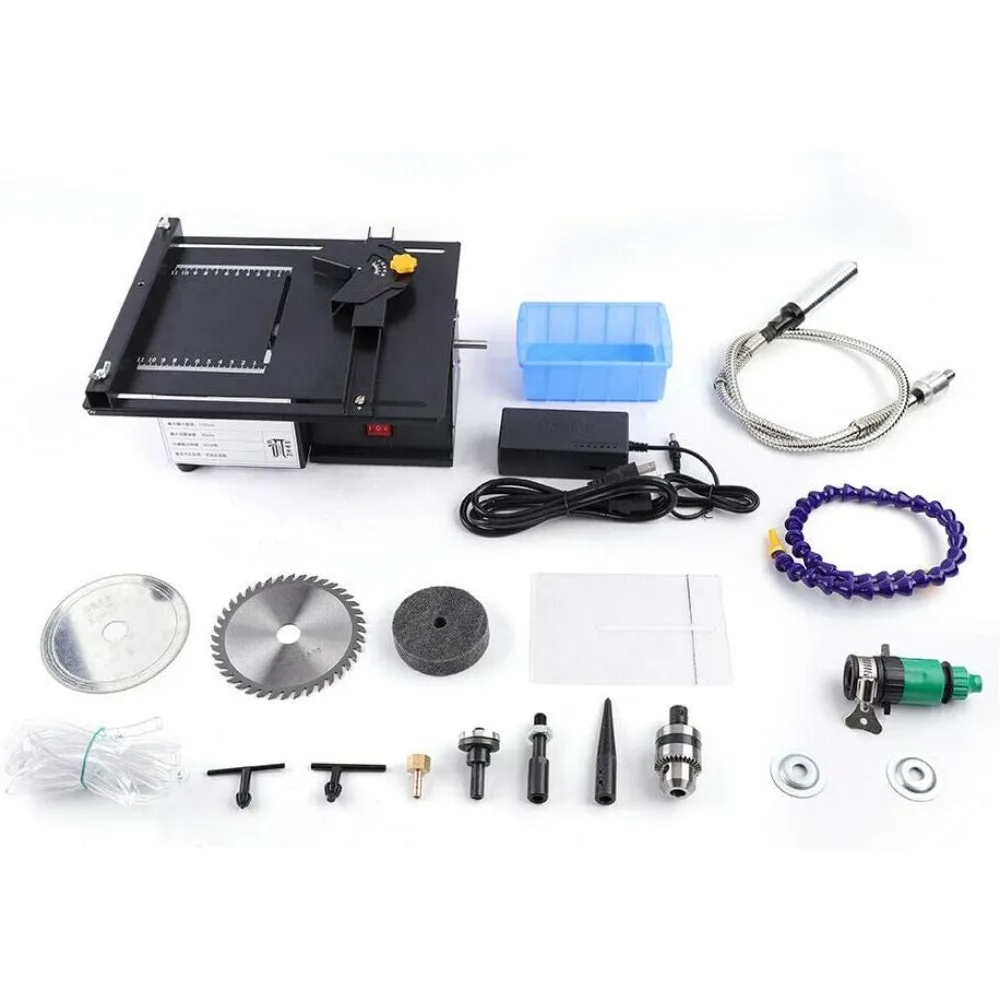 Gem Faceting Cutting Carving Polishing Machine, 7-Speed Multifunctional Gem Jade Grinder Polisher kit Machine Bench Grinder