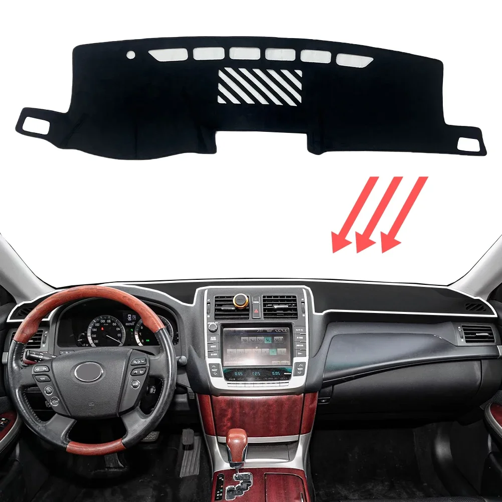 

Коврик на приборную панель для Toyota Crown 2008-2012 Royal S200 GRS204, солнцезащитный, защитный, ковровый, накладка на панель, Dashmat