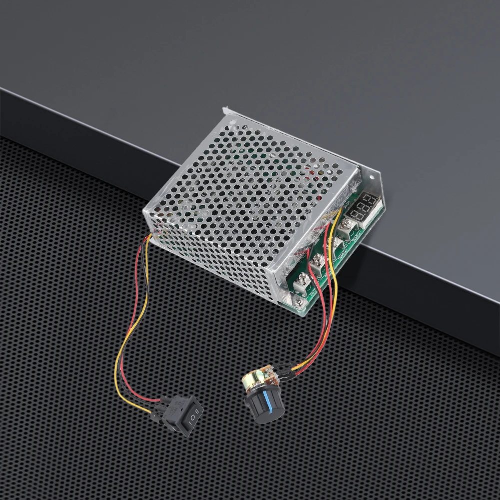 Placa controladora de driver de motor dc 10-55v regulador de velocidade de motor digital 100a 12v 24v 48v componentes eletrônicos para frente/reversa