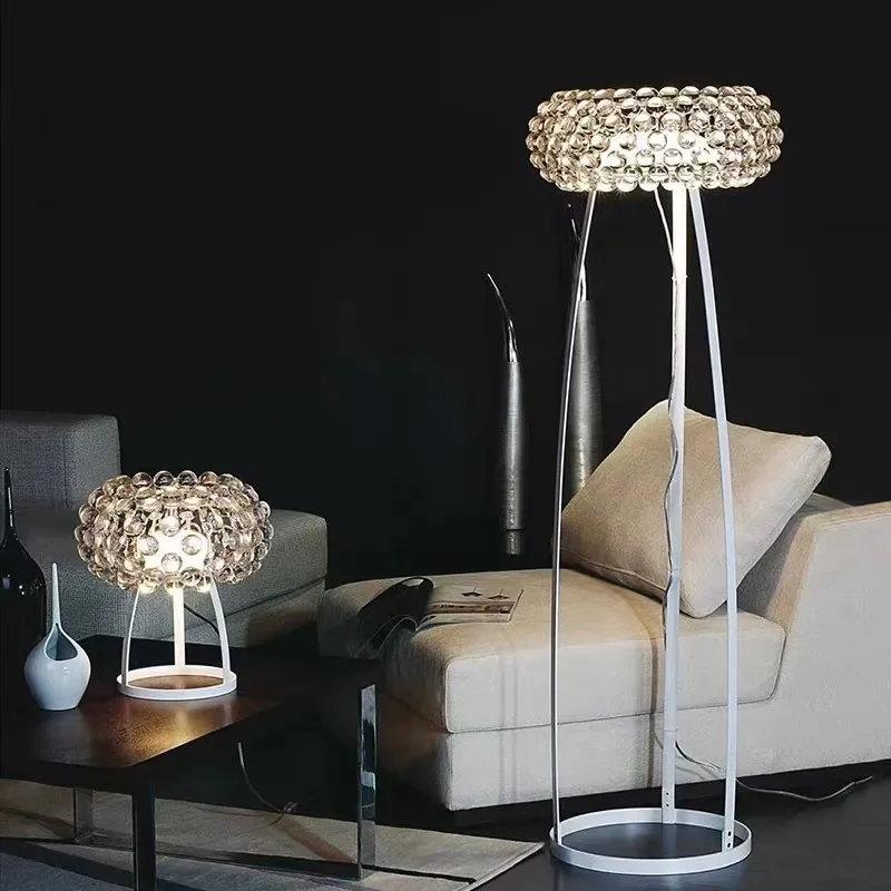 Italy Foscarini Caboche Floor Lamp Modern LED  Acrylic Bubble Lamp Bedroom Living Room Hotel Decor Creative Bedside Floor Lamp