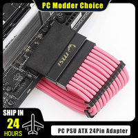 Computer PSU ATX 24Pin Adapter 90° Connector Steering Head Beautify Wiring Artifact DIY MOD Mounting Accessories MSI/ROG/AORUS