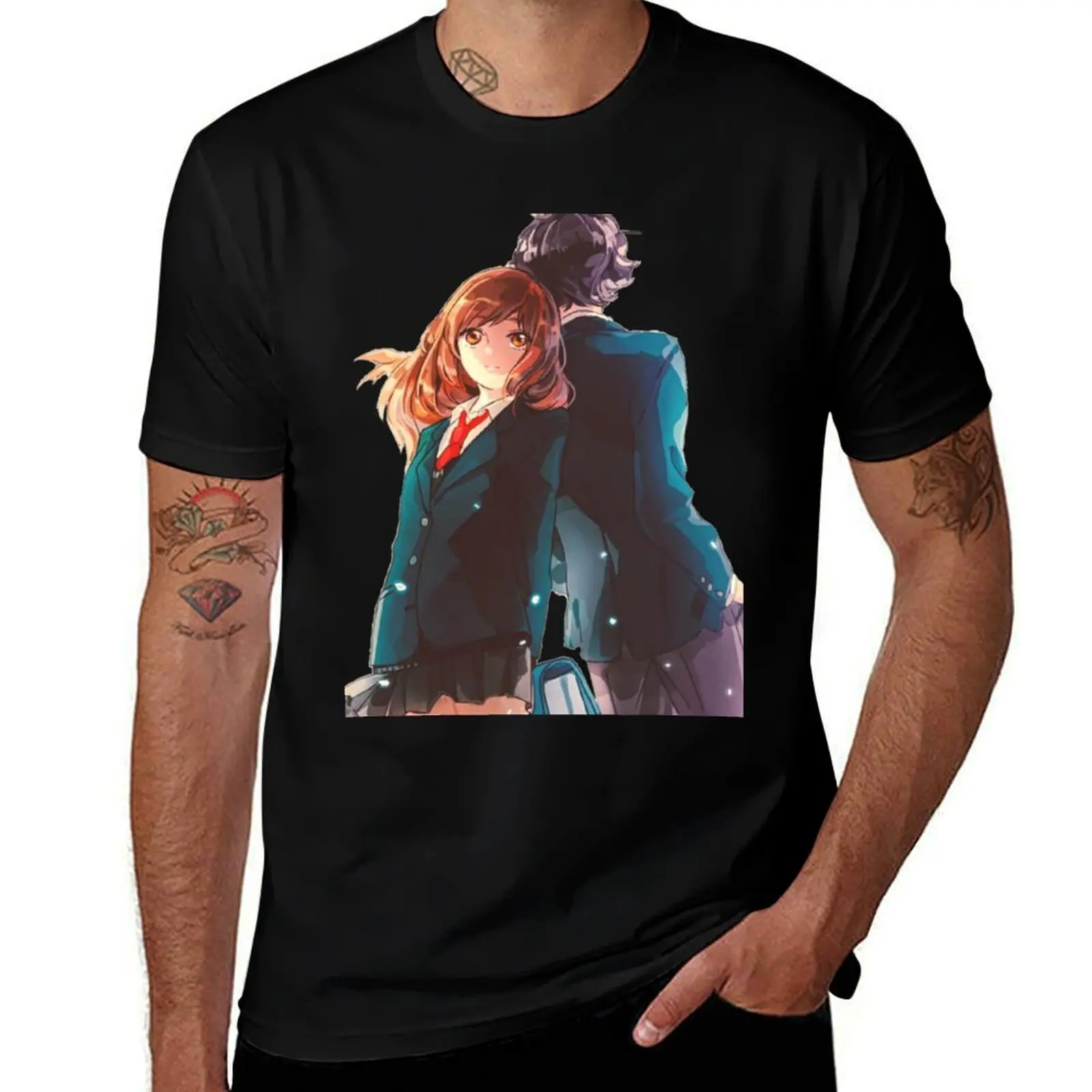 

Blue spring ride : Cute Futaba X Kou ! T-Shirt cotton t shirts man 100% cotton t shirt pack T-Shirt