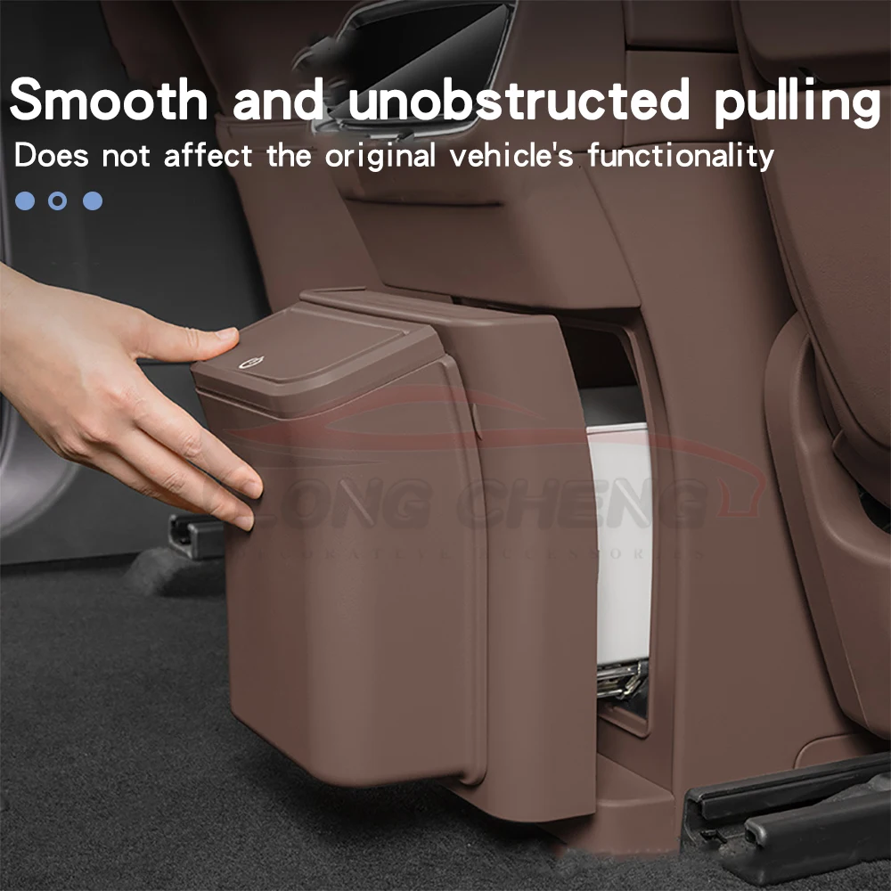 For Wenjie M9 refrigerator anti-kick cover trash can magnetic detachable storage box original car various colors interior 4