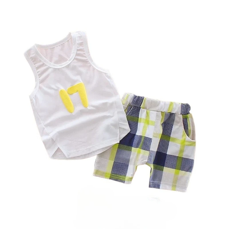 

Summer Children's Clothes Suits Baby Girls Casual Vest Shorts 2Pcs/Set Kids Boys Clothing Toddler Sports Costume Infant Outfits