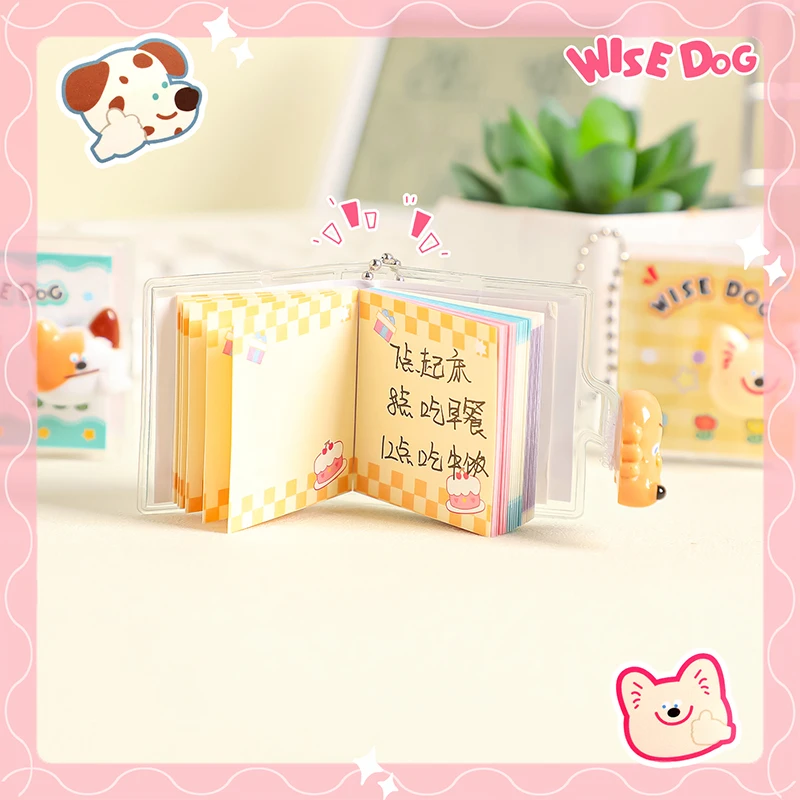 Imagem -05 - Mini Notebook Portátil para Crianças Coisas Bonitas Papelaria Kawaii de Volta ao Material Escolar Pequeno Bloco de Notas Diário do Gato e do Cão Memorando Pads Presente