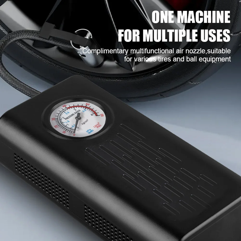 

Electric Air Compressor USB Charging Motorcycle Tyre Inflator Multifunctional Electric Tire Pump for Motorbike Auto Bicycle