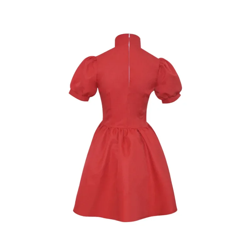 Set di costumi cosplay di film anime Ponyo Abito rosso per vestiti natalizi di Halloween per adulti e ragazzi