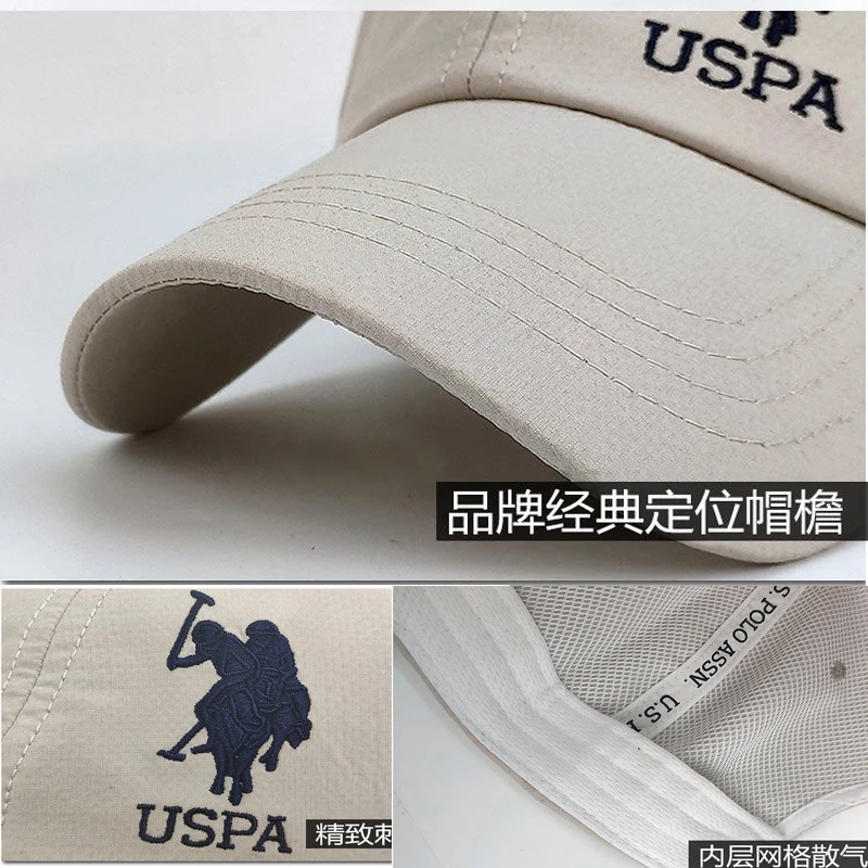 U.S.POLO ASSN high quality thick Paul hat men\'s women\'s hat sun hat sports cap spring summer peaked cap sun hat baseball cap