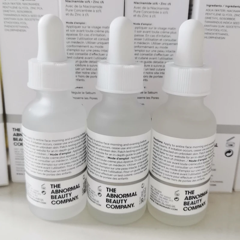 Hot Brand Skin Care Niacinamide 10% + Zinc 1% Face Serum 30ml Lasting Oil Control Brightening Pore Minimizing Skincare Products