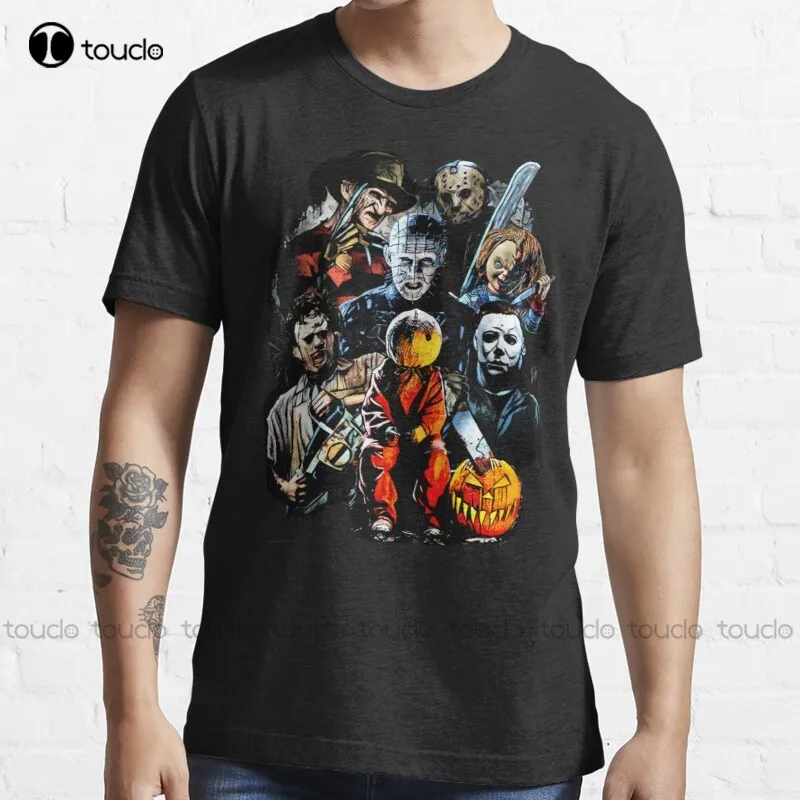 

New Horror Movie Characters Best Selling Idea T-Shirt Graphic Tshirt Cotton Tee Shirts Xs-5Xl Streetwear Tshirt New Popular