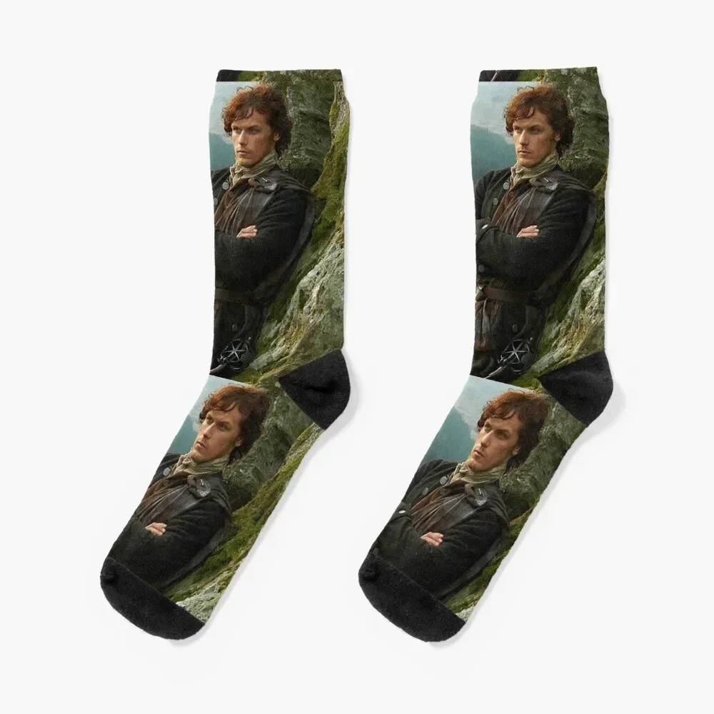 Outlander Jamie Fraser Socks winter gifts Christmas golf Socks Women's Men's