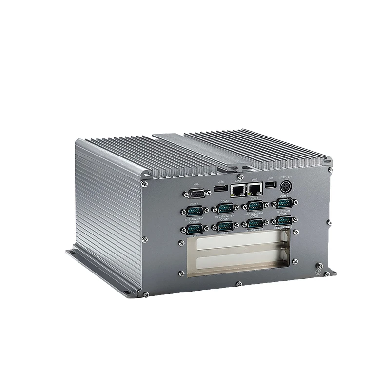 Fanless   i5 3340M  Embedded  Industrial Computer mini box pc 2LAN 6COM 6USB With 2PCI  expansion slot