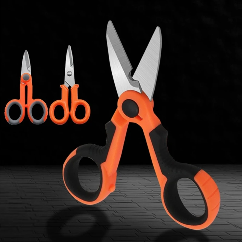 Fishing Line Scissors Braided Line Cutters Heavy Duty Non Slip Serrated Edges Scissor Saltwater Freshwater Braid Scissor