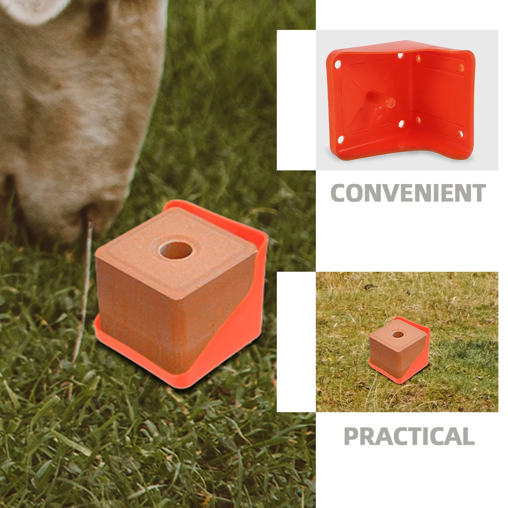 

Salt Block Licking Holder For Livestock Feeding Salt Bricks Rack Tray, Multi-use Feeder, Feeding Supplies